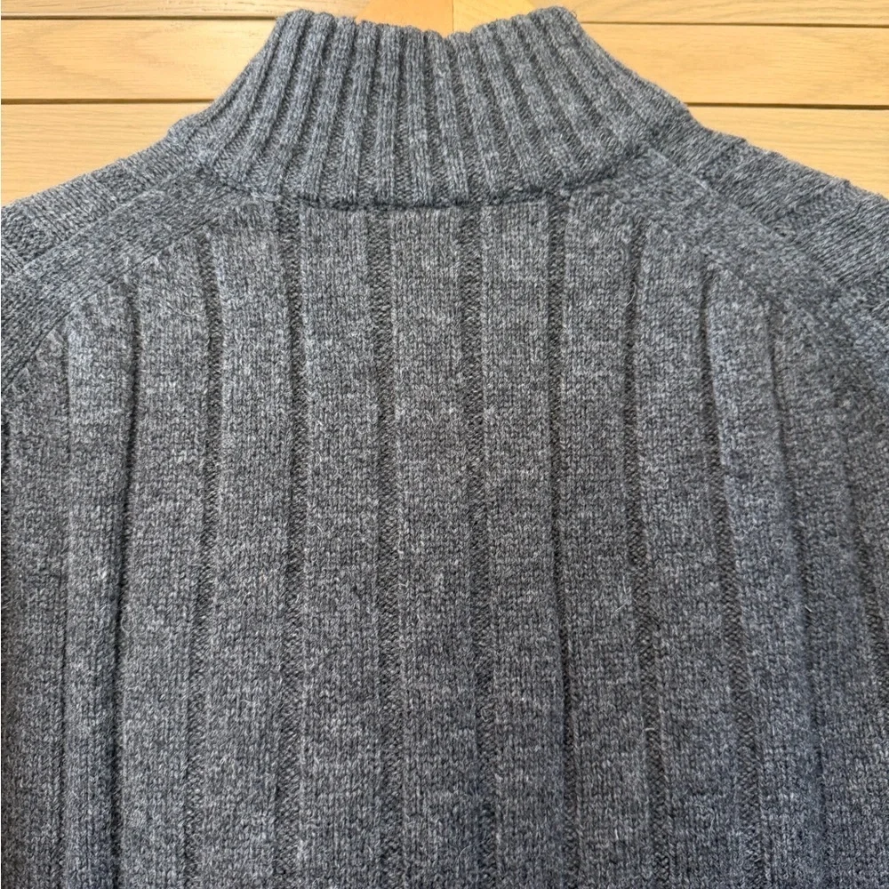 GAP Holiday 2003 Lambs' Wool Pullover Quarter Zip Ribbed Sweater / large